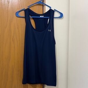 EUC Sz S Under Armour Dark Blue Athletic Tank